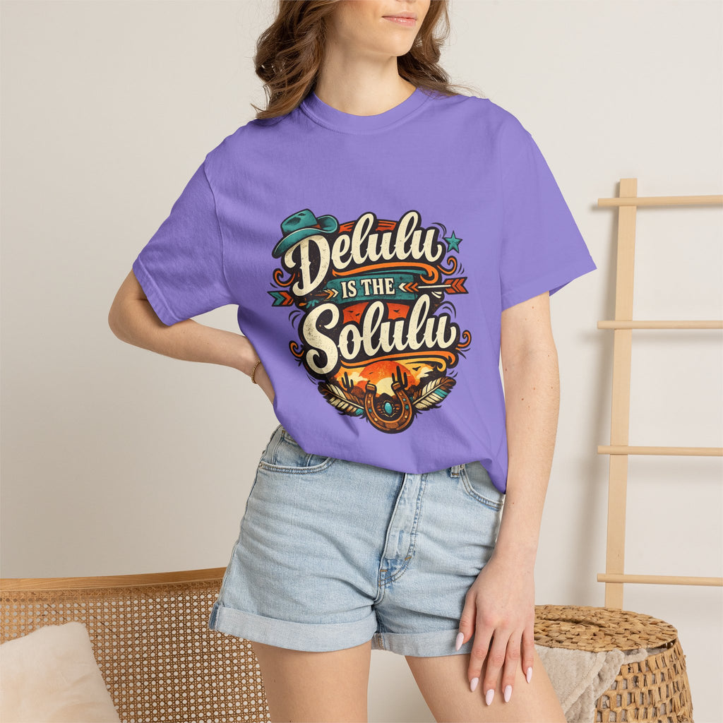 Delulu is the Solulu Retro Graphic Tee Printify