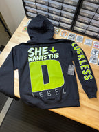 She Wants the Diesel | Funny Men's and Women's Black Country Hoodie Luckless Outfitters