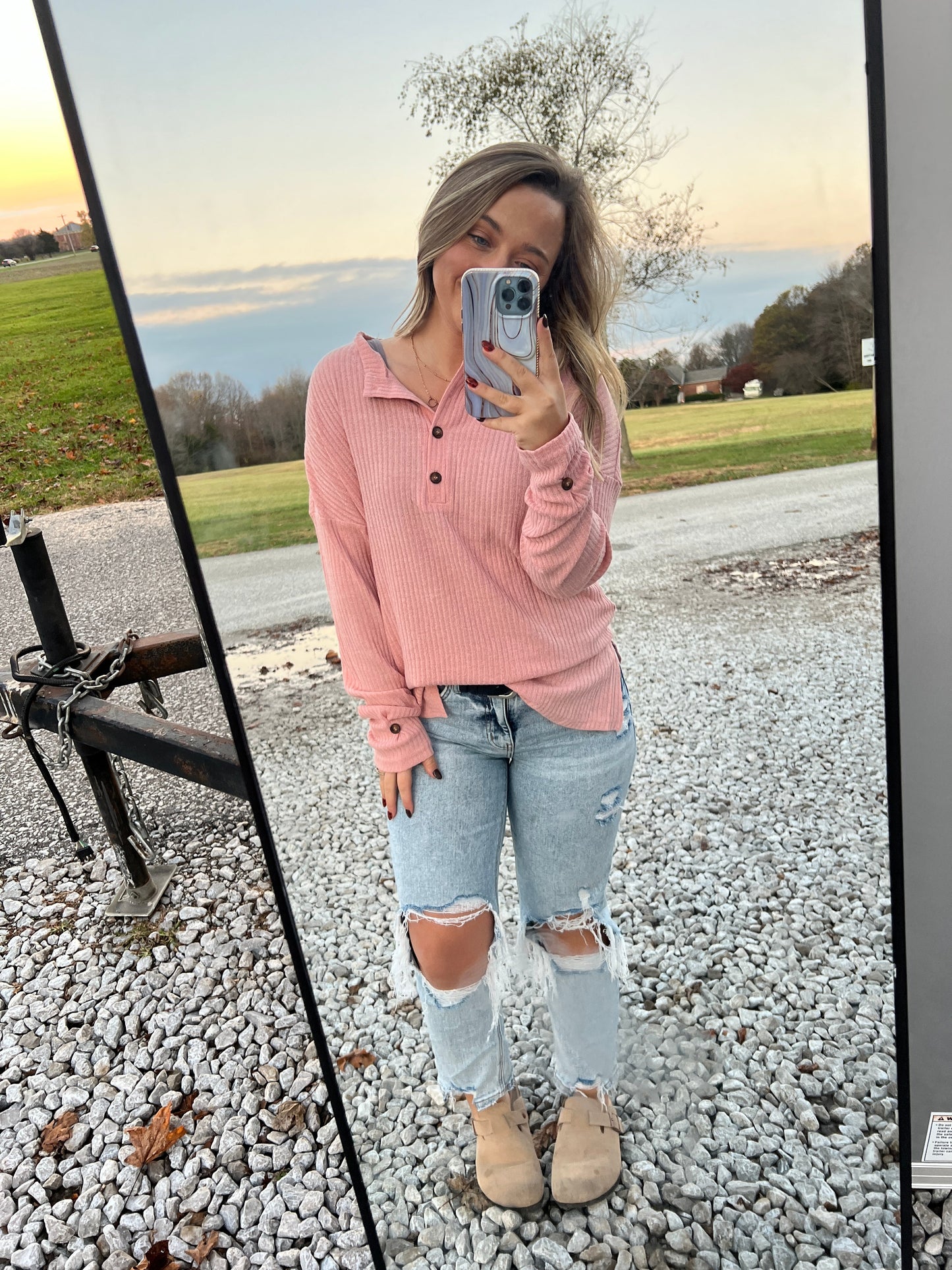 Ryan Knit Henley Top | S-XL Thread & Co. Boutique, LLC