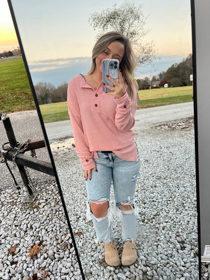 Ryan Knit Henley Top | S-XL Thread & Co. Boutique, LLC