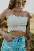 Morgan Lace Tie Top Wild Cactus Boutique