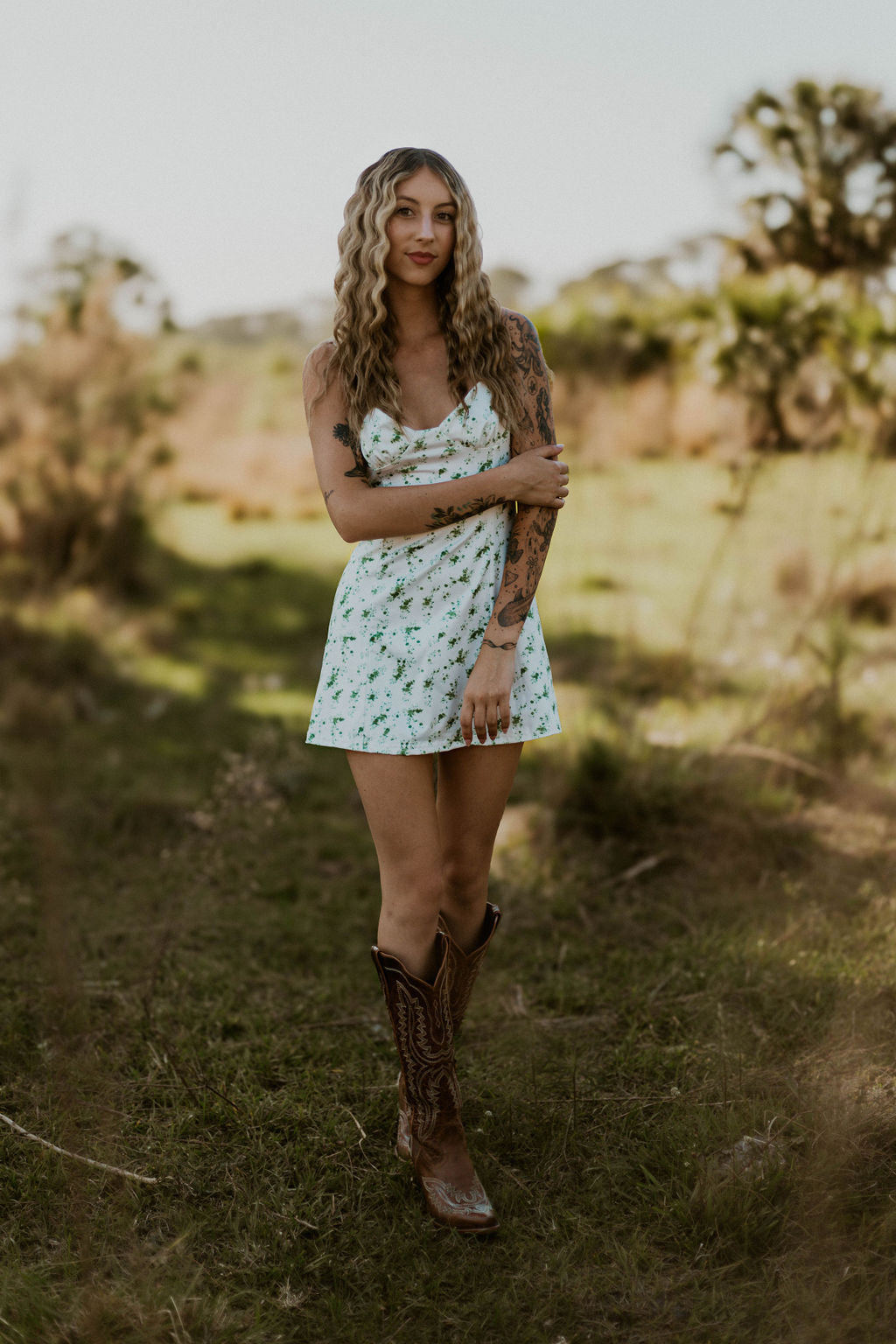 Summer Eve Floral Dress Wild Cactus Boutique