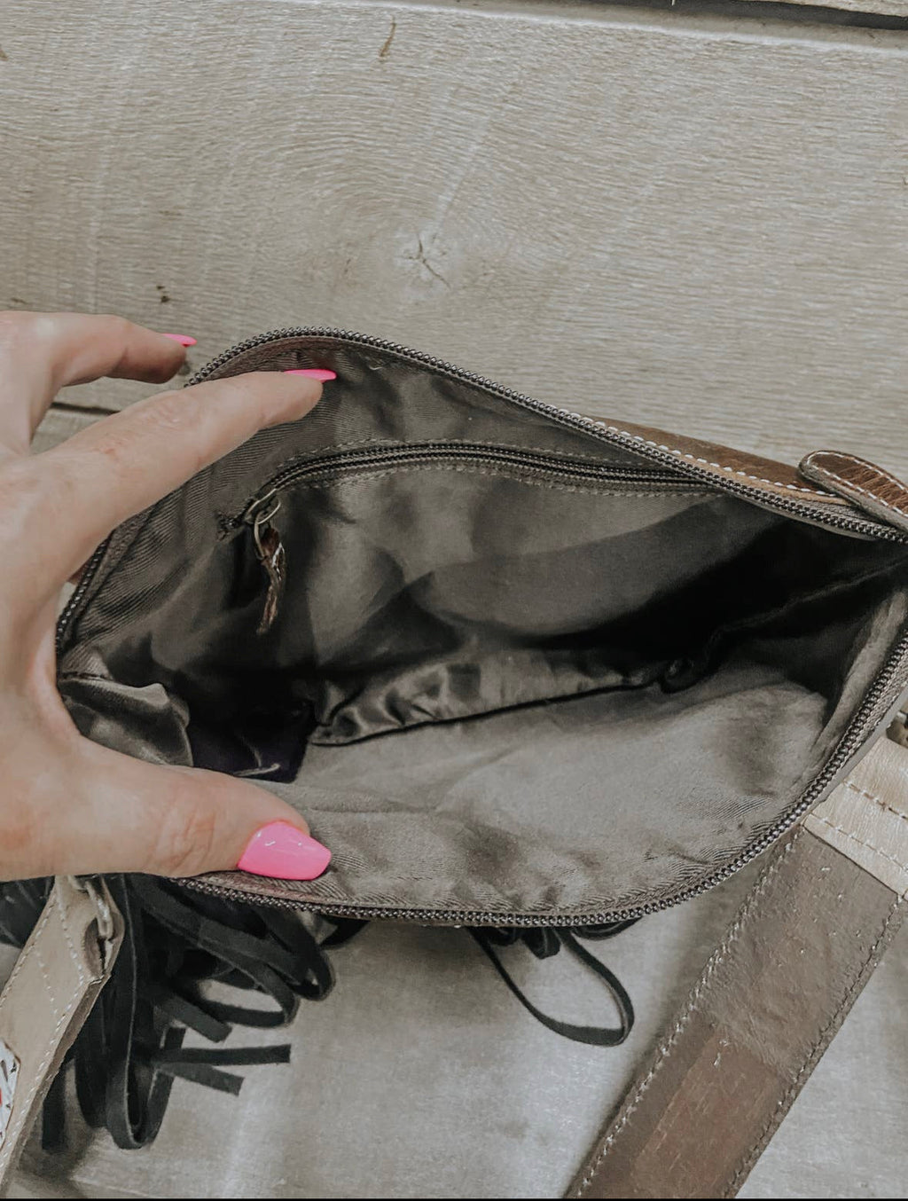 Ace Cowhide & Tooled Crossbody Wild Cactus Boutique