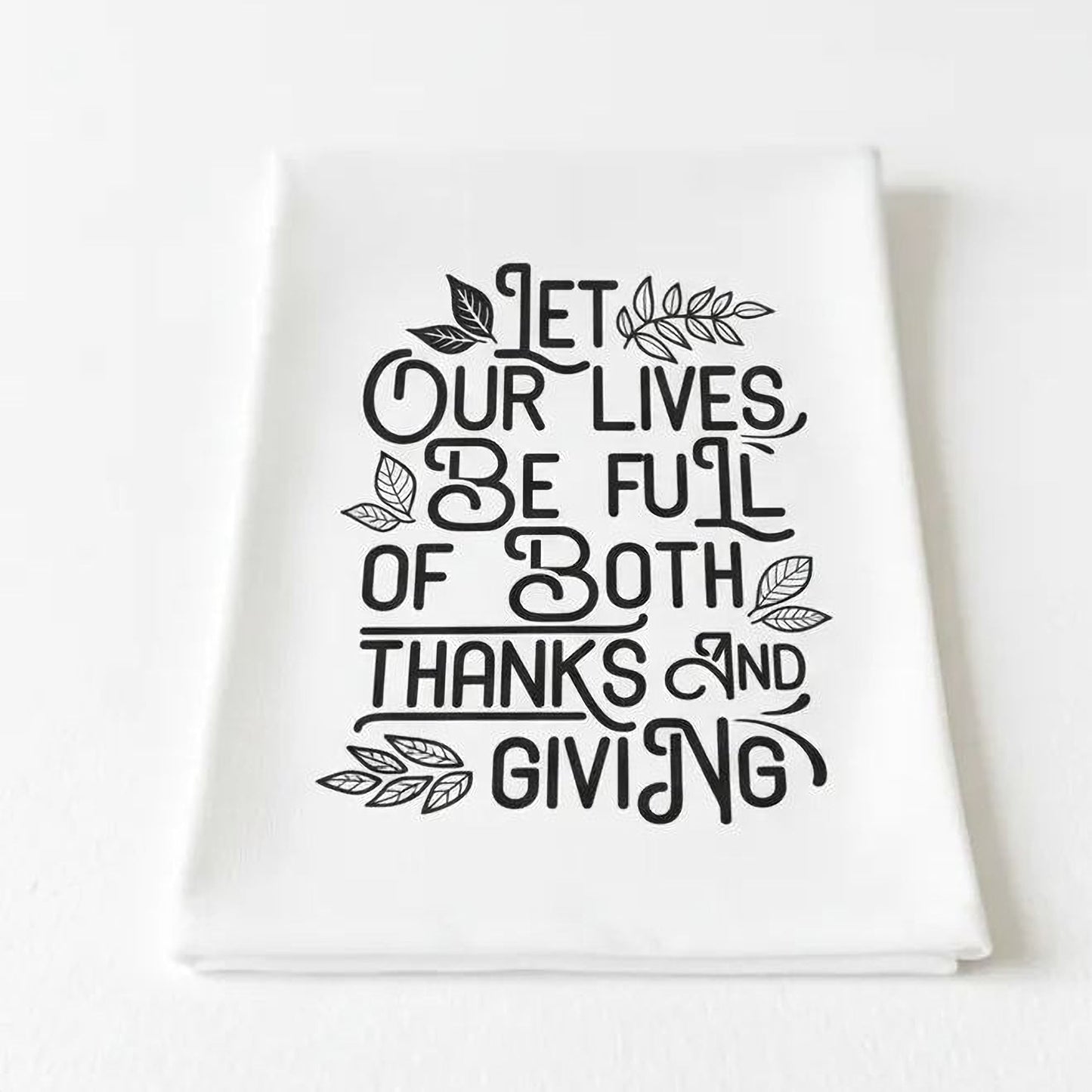 Thanksgiving Kitchen Towel, Hostess Gift, Housewarming Gift, Thanksgiving Kitchen Decor, Thankful Tea Towel, Fall Flour Sack Towel Joyful Moose