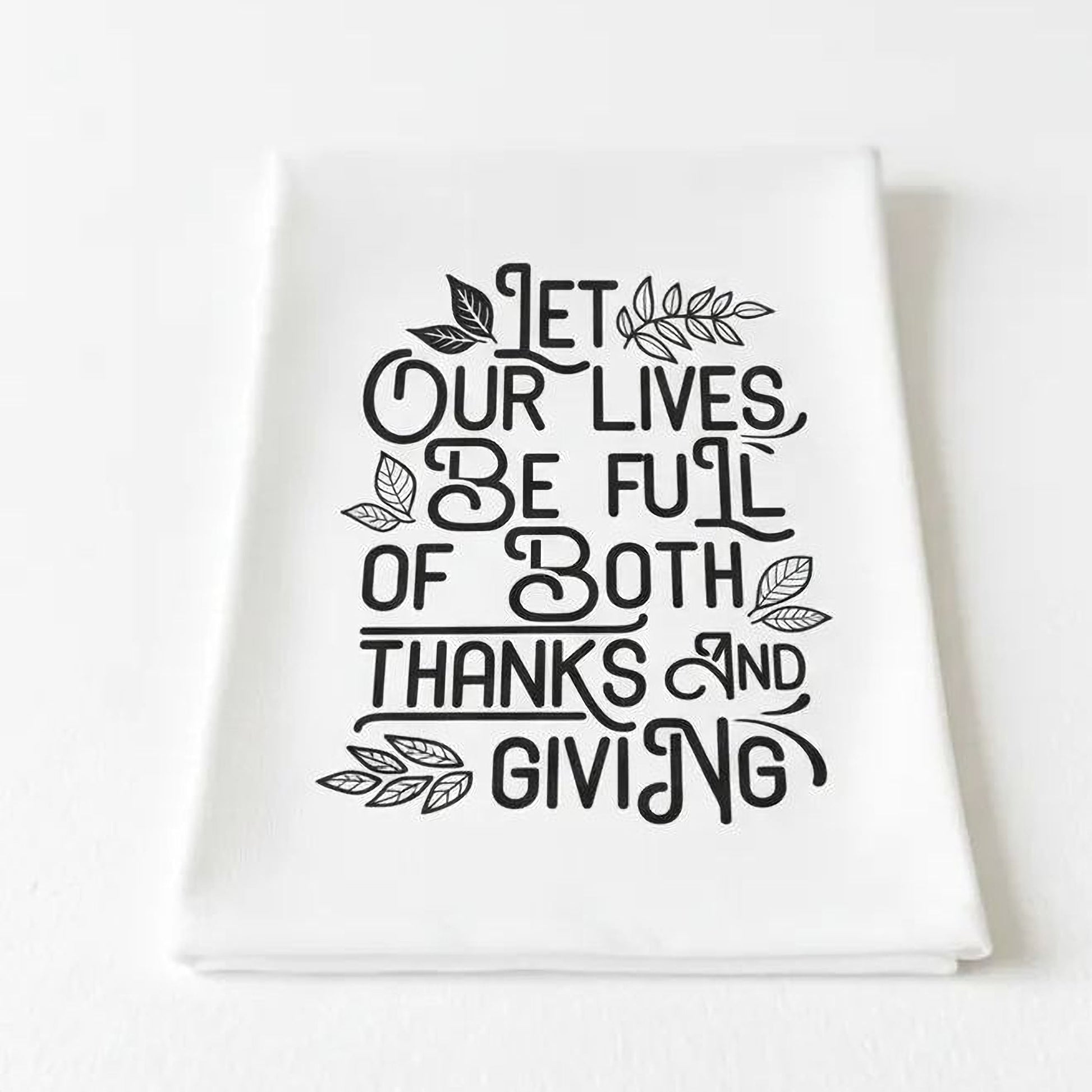 Thanksgiving Kitchen Towel, Hostess Gift, Housewarming Gift, Thanksgiving Kitchen Decor, Thankful Tea Towel, Fall Flour Sack Towel Joyful Moose