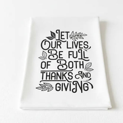 Thanksgiving Kitchen Towel, Hostess Gift, Housewarming Gift, Thanksgiving Kitchen Decor, Thankful Tea Towel, Fall Flour Sack Towel Joyful Moose