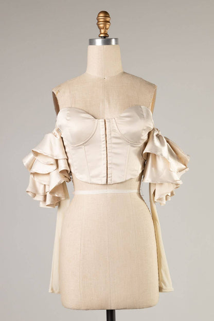 Juliet's Corset Satin Blouse Wild Cactus Boutique