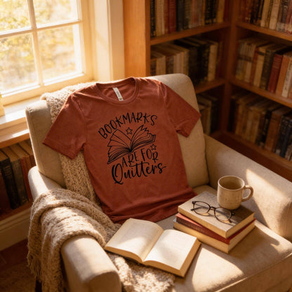 Book Lover Shirt | Funny Book | Unisex Super Soft Premium Graphic T-Shirt | Librarian Shirt | Reading Teacher Gift | Bookmarks Joyful Moose