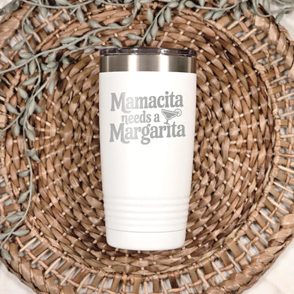 Stainless Steel Tumbler - Mamacita Needs a Margarita | Insulated Travel Mug Joyful Moose