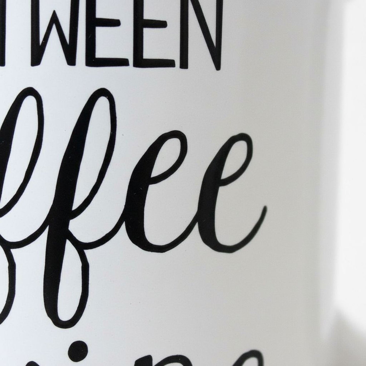 Funny Coffee Mug – Life Is What Happens Between Coffee & Wine | Ceramic Gift Joyful Moose