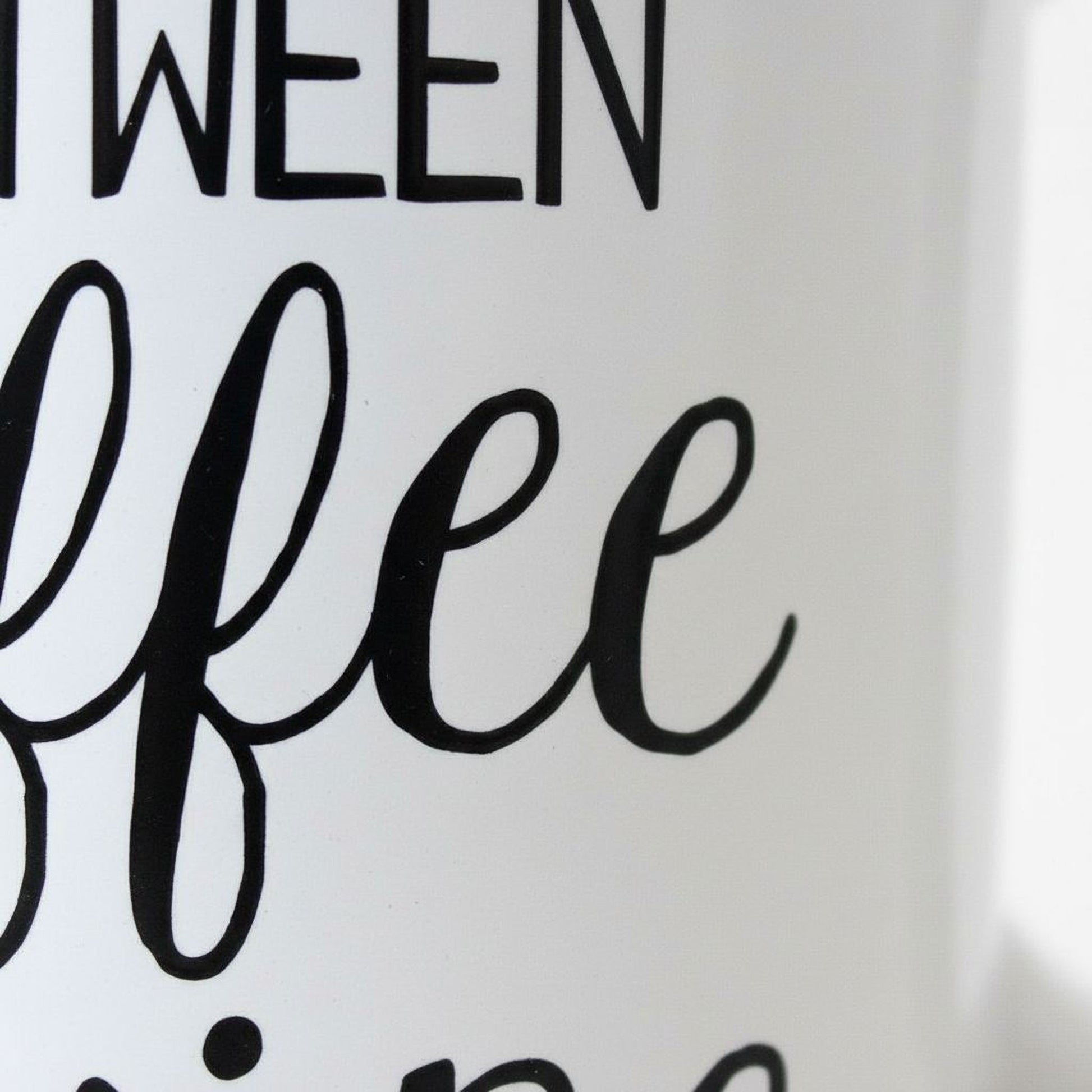 Funny Coffee Mug – Life Is What Happens Between Coffee & Wine | Ceramic Gift Joyful Moose