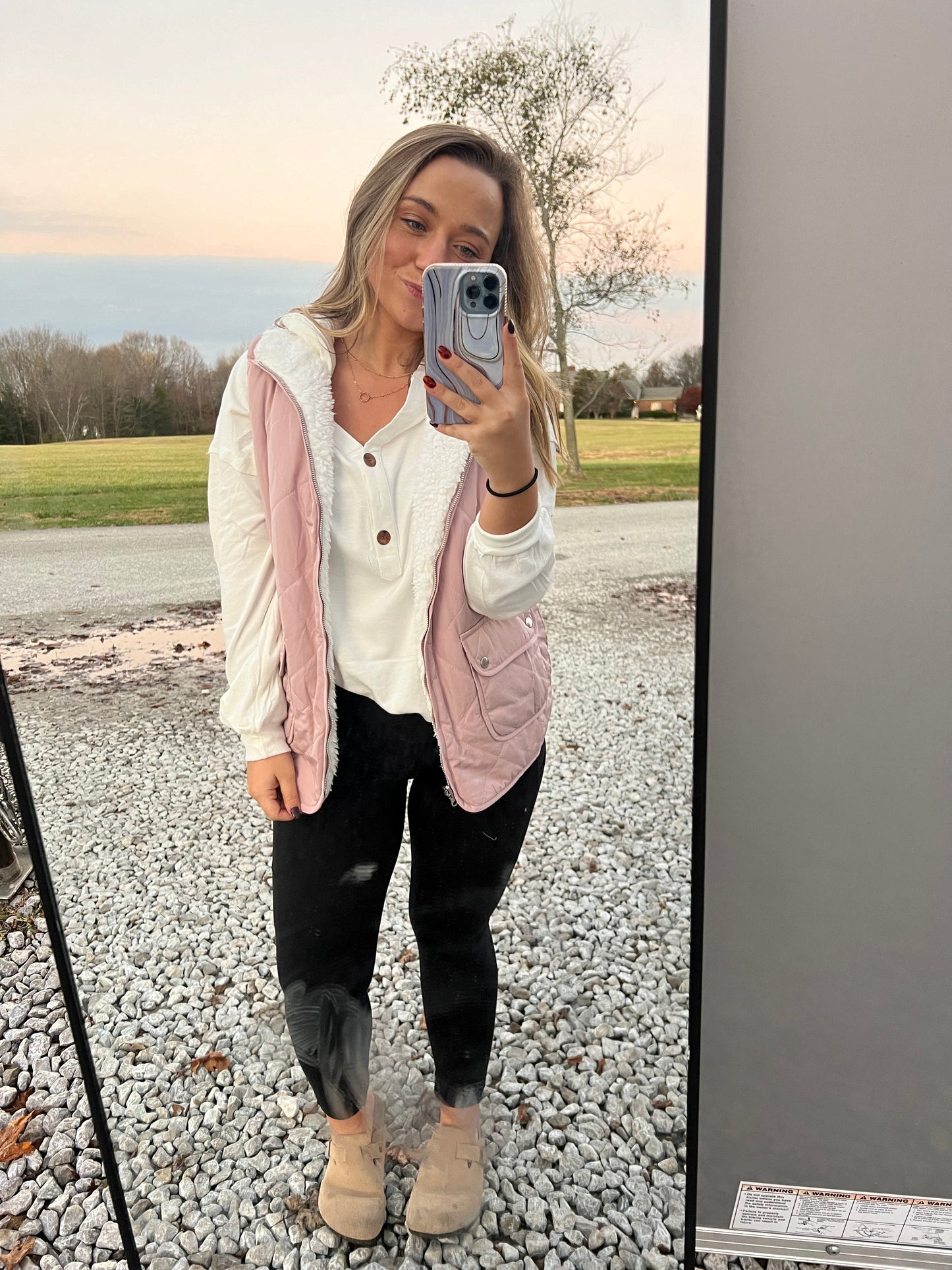 Fleece Lined Quilted Vest Thread & Co. Boutique, LLC