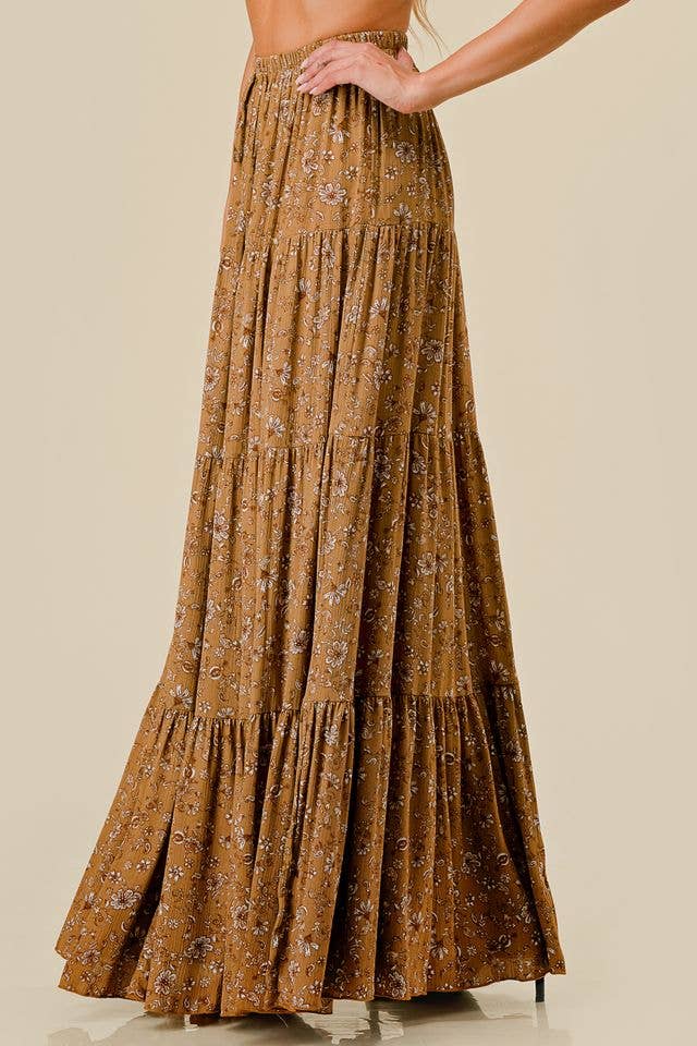 Preston's Floral Maxi Skirt Wild Cactus Boutique