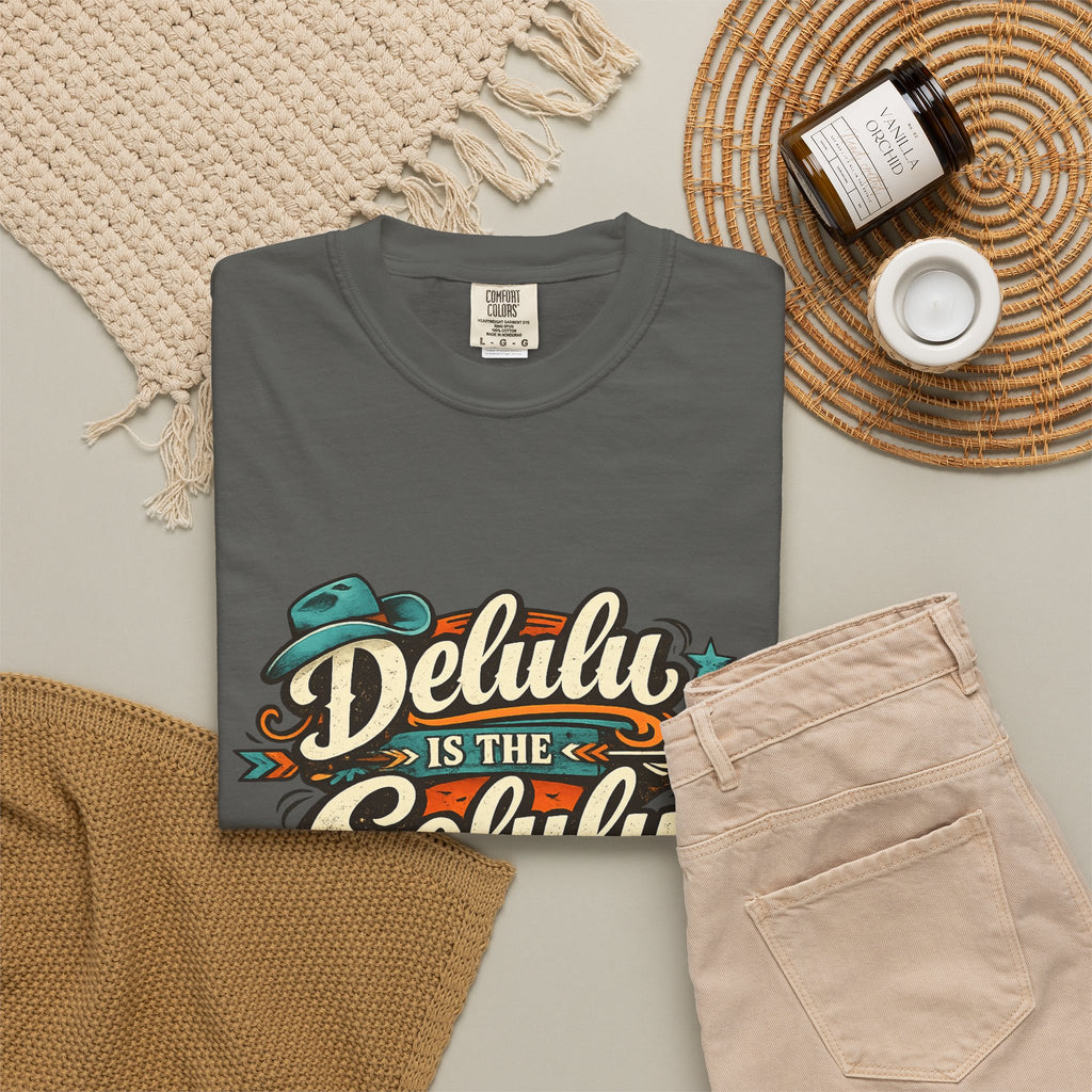 Delulu is the Solulu Retro Graphic Tee Printify