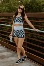 Checkered Gym Set Wild Cactus Boutique