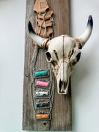 Western Semi Stone Bar Necklace - with Rhinestone edge Wild Cactus Boutique