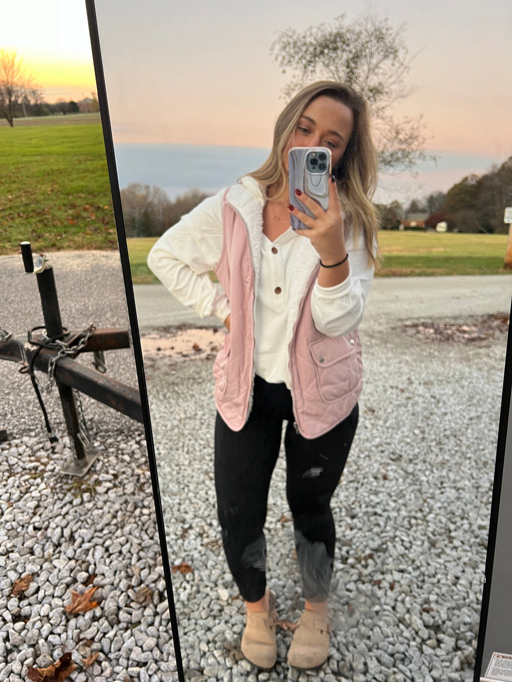 Fleece Lined Quilted Vest Thread & Co. Boutique, LLC