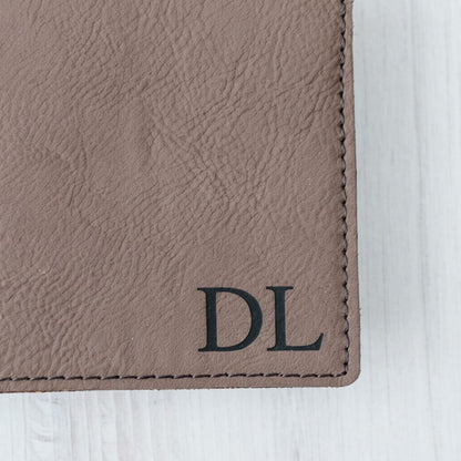 Personalized Leather Wallet - Slim Bifold Design | Custom Monogram Gift for Men Joyful Moose