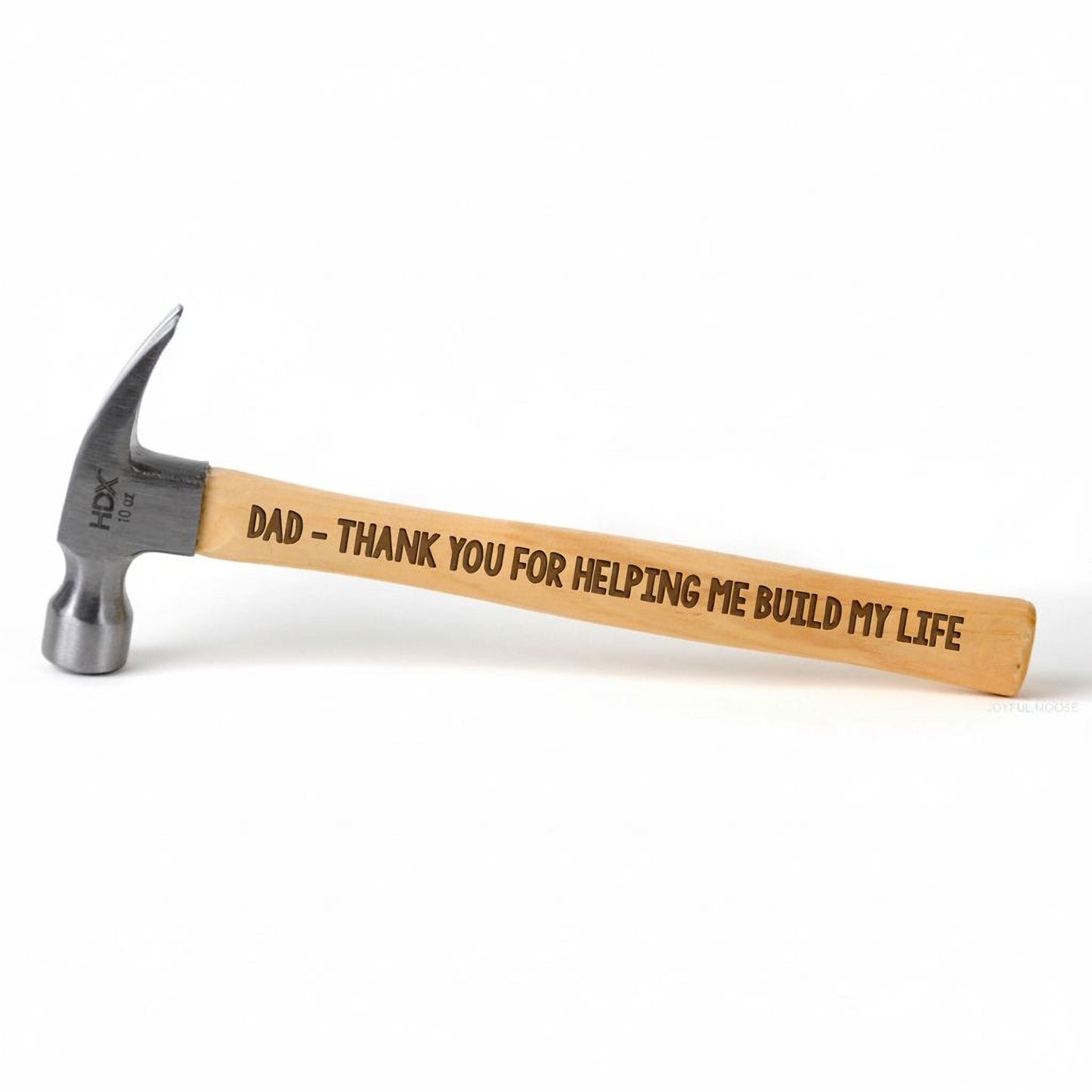 Personalized Engraved Hammer – Father of the Bride Gift | Custom Laser Hammer with Ash Handle Joyful Moose