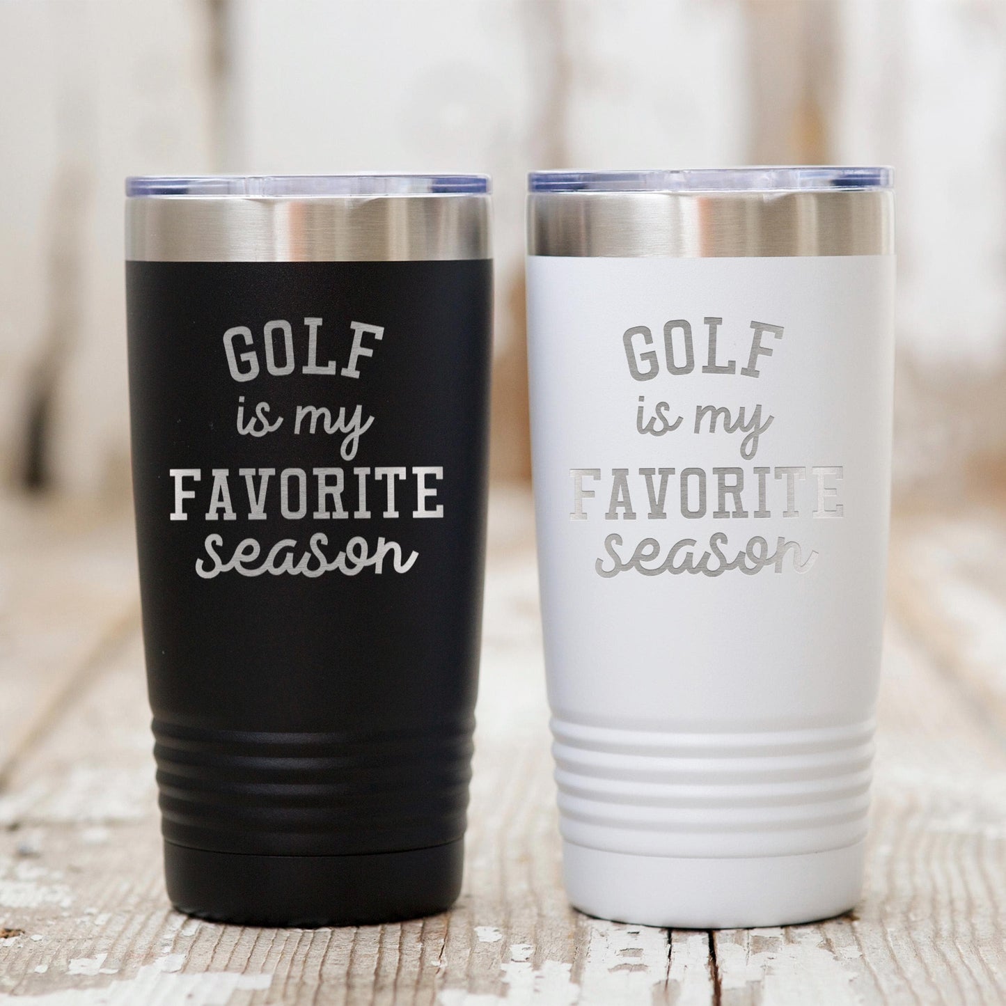 Golf Tumbler - Insulated Travel Mug 20 oz | Double Wall Stainless Steel Cup Joyful Moose
