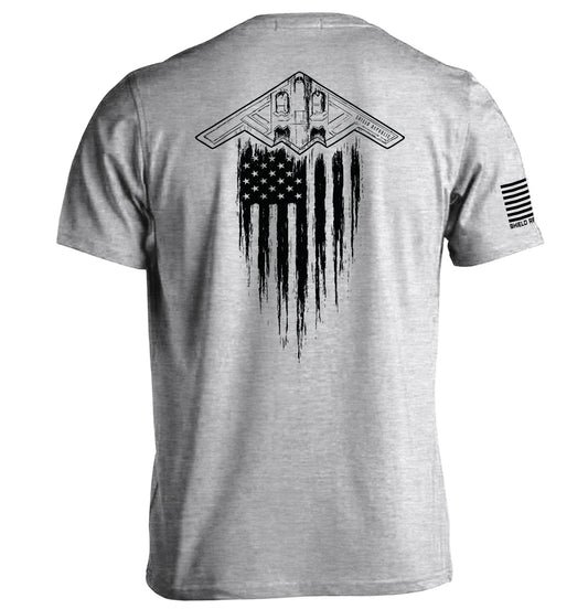 B2 Stealth Bomber Flag Shield Republic