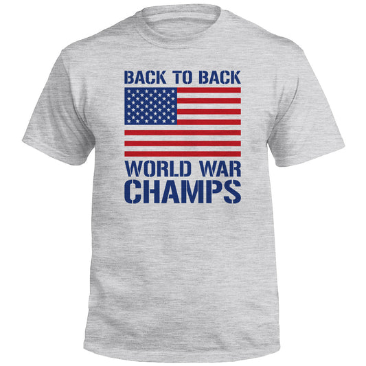 Back to Back World War Champs (Front) Shield Republic