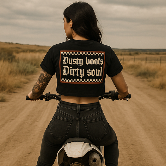 Dusty Boots Tee Wild Cactus Boutique
