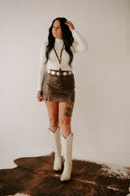 Cassidy's Leather Mini Skirt Wild Cactus Boutique