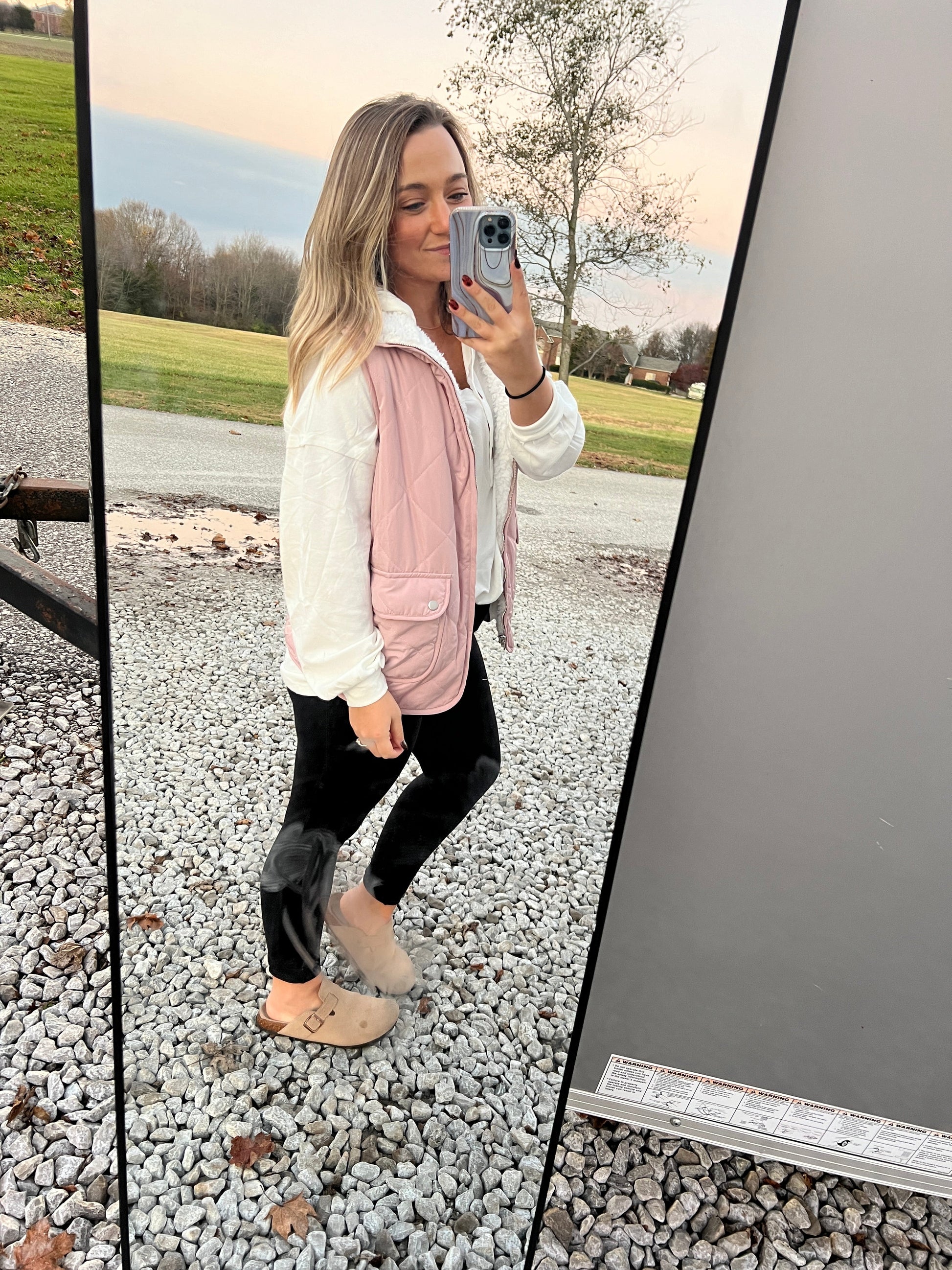 Fleece Lined Quilted Vest Thread & Co. Boutique, LLC