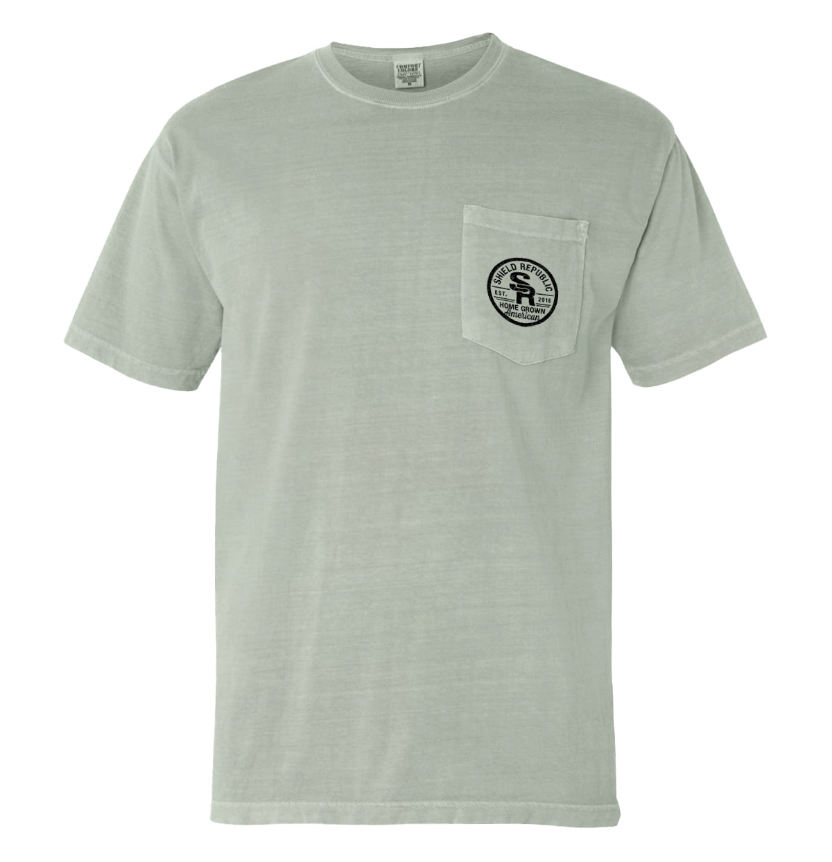 Dirty Hands American Grit Pocket Tee Shield Republic