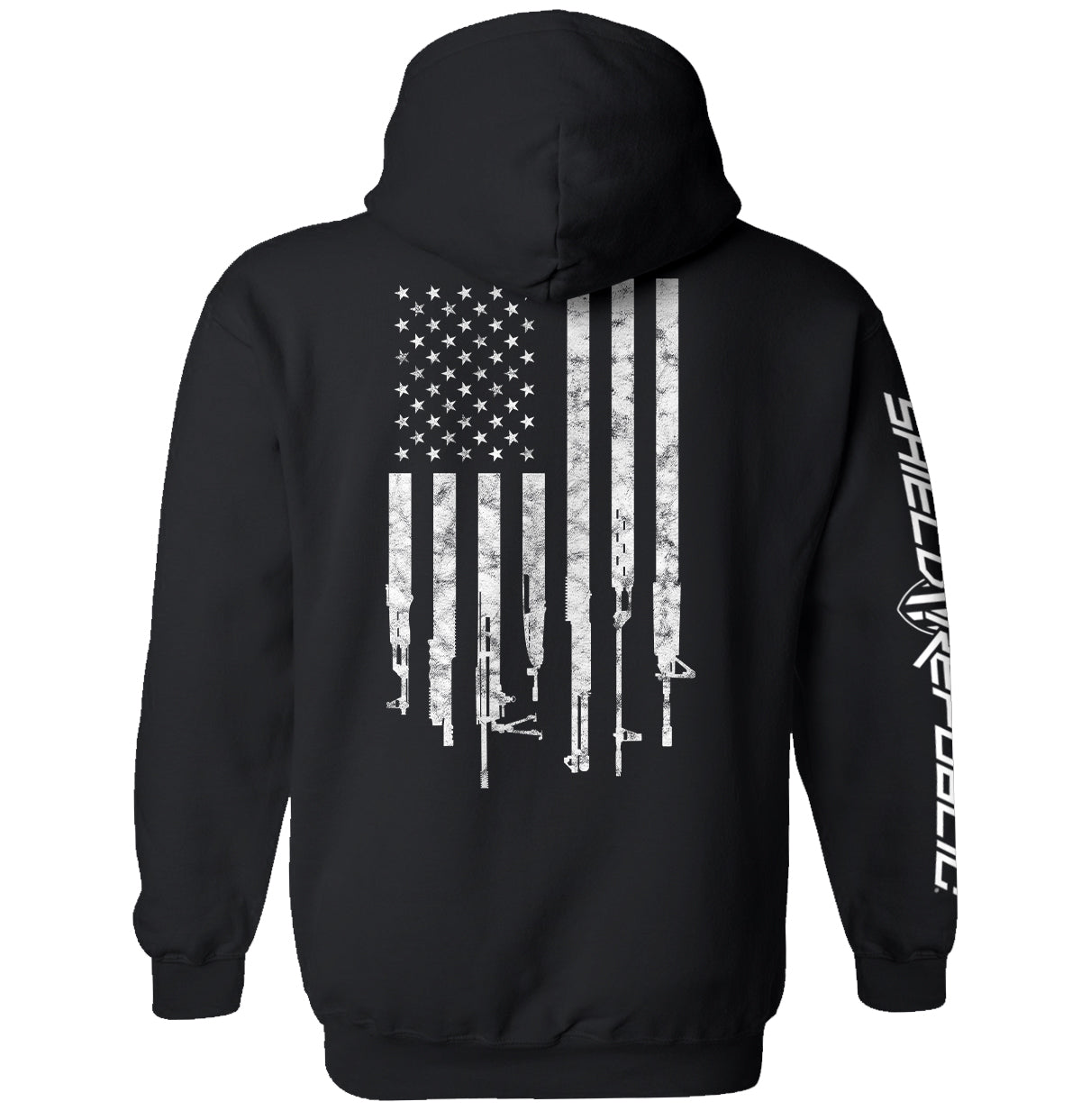 Firearm Flag Graphic Tee & Hoodie Shield Republic