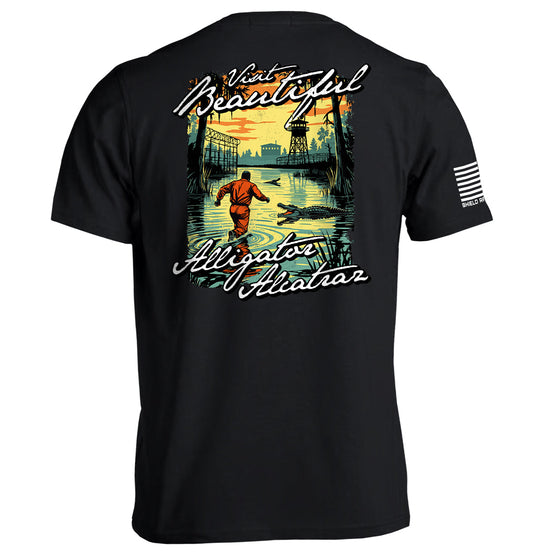 Visit Beautiful Alligator Alcatraz Shield Republic