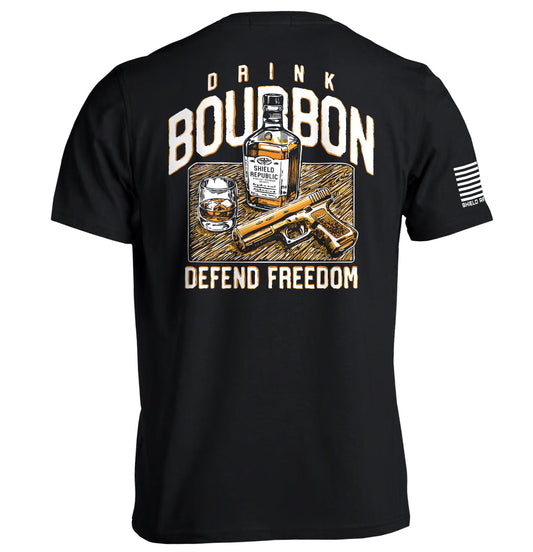 Drink Bourbon Defend Freedom Shield Republic