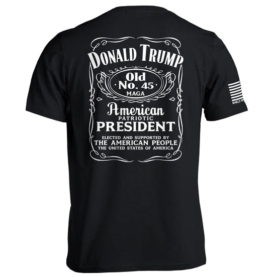 Donald Trump Old No. 45 Label Shield Republic