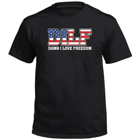 Damn I Love Freedom (Front) Shield Republic