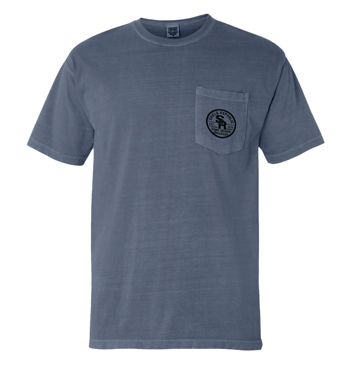 Dirty Hands American Grit Pocket Tee Shield Republic