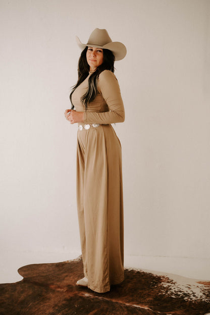 Catalina's Taupe Pant Set Wild Cactus Boutique