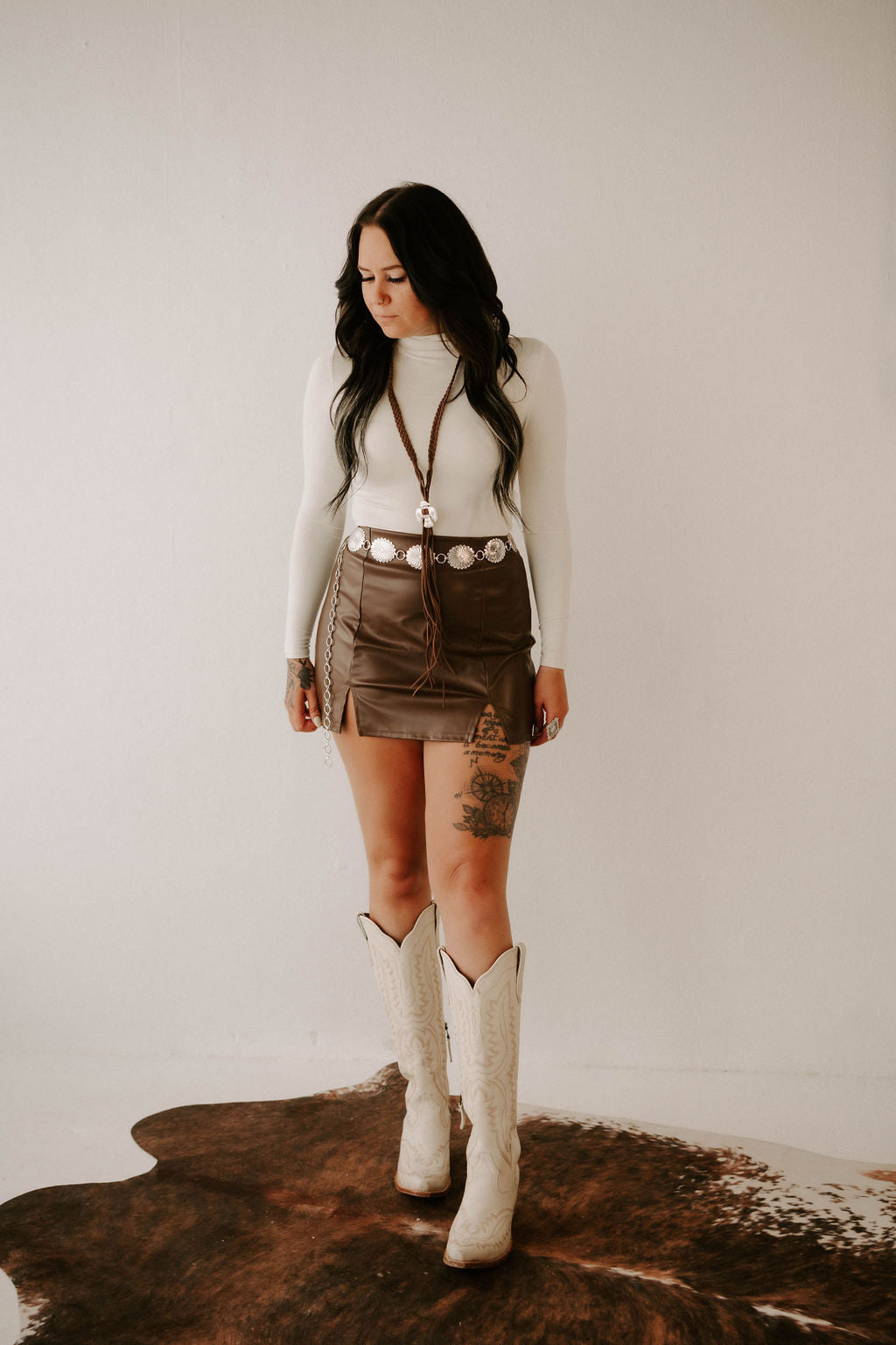 Cassidy's Leather Mini Skirt Wild Cactus Boutique