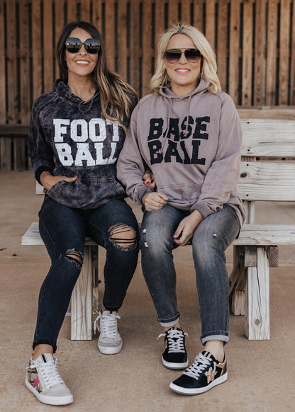 Pre-Order: Baseball Vintage Raglan Hoodie *Zinc (Grey/Purple) (S-3X) Chloe Vs Tank The Boutique