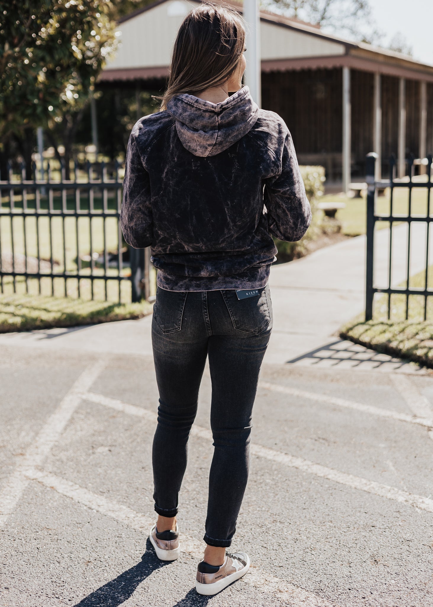 Baseball Vintage Raglan Hoodie *Cloud Black (S-3X) Chloe Vs Tank The Boutique
