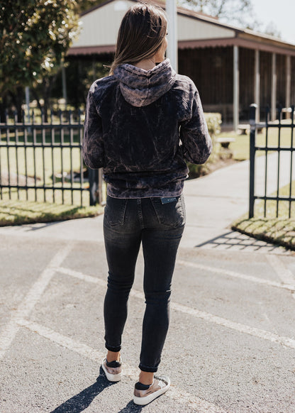 Baseball Vintage Raglan Hoodie *Cloud Black (S-3X) Chloe Vs Tank The Boutique