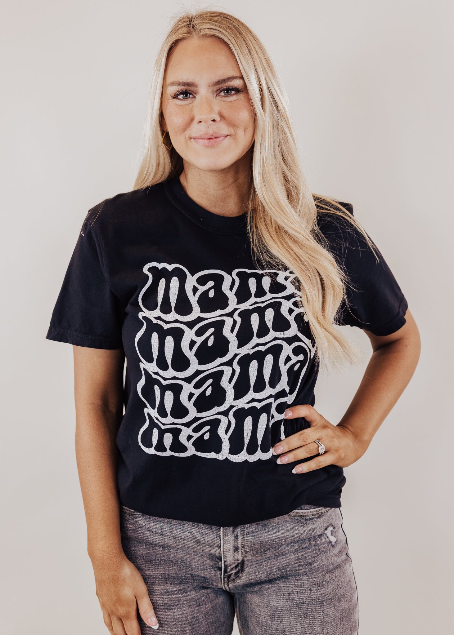 Curvy MAMA Tee *Black (S-3X) Chloe Vs Tank The Boutique
