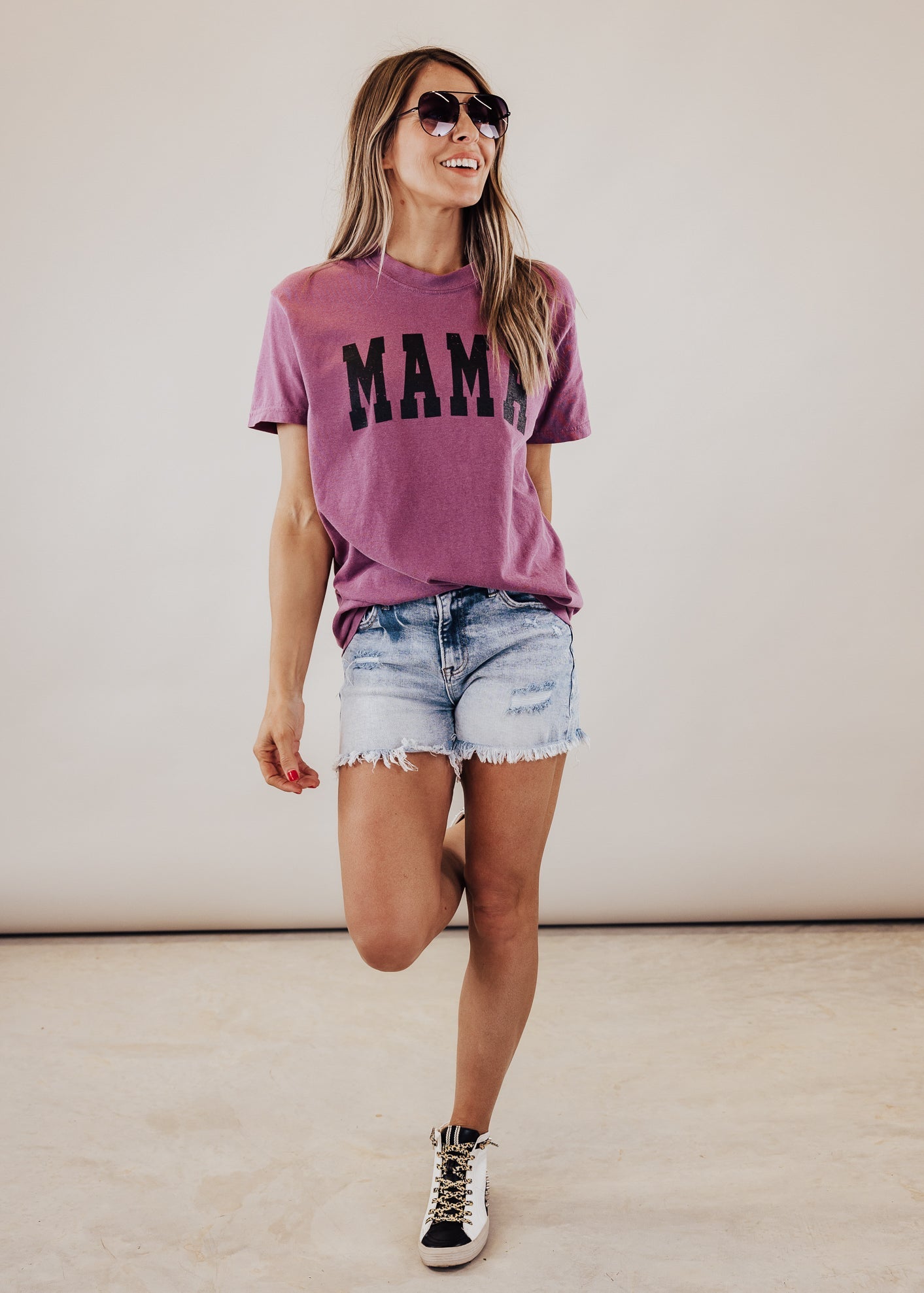 MAMA Tee *Berry (S-3X) Chloe Vs Tank The Boutique