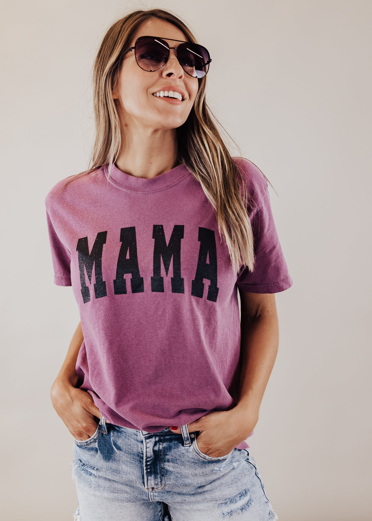 MAMA Tee *Berry (S-3X) Chloe Vs Tank The Boutique