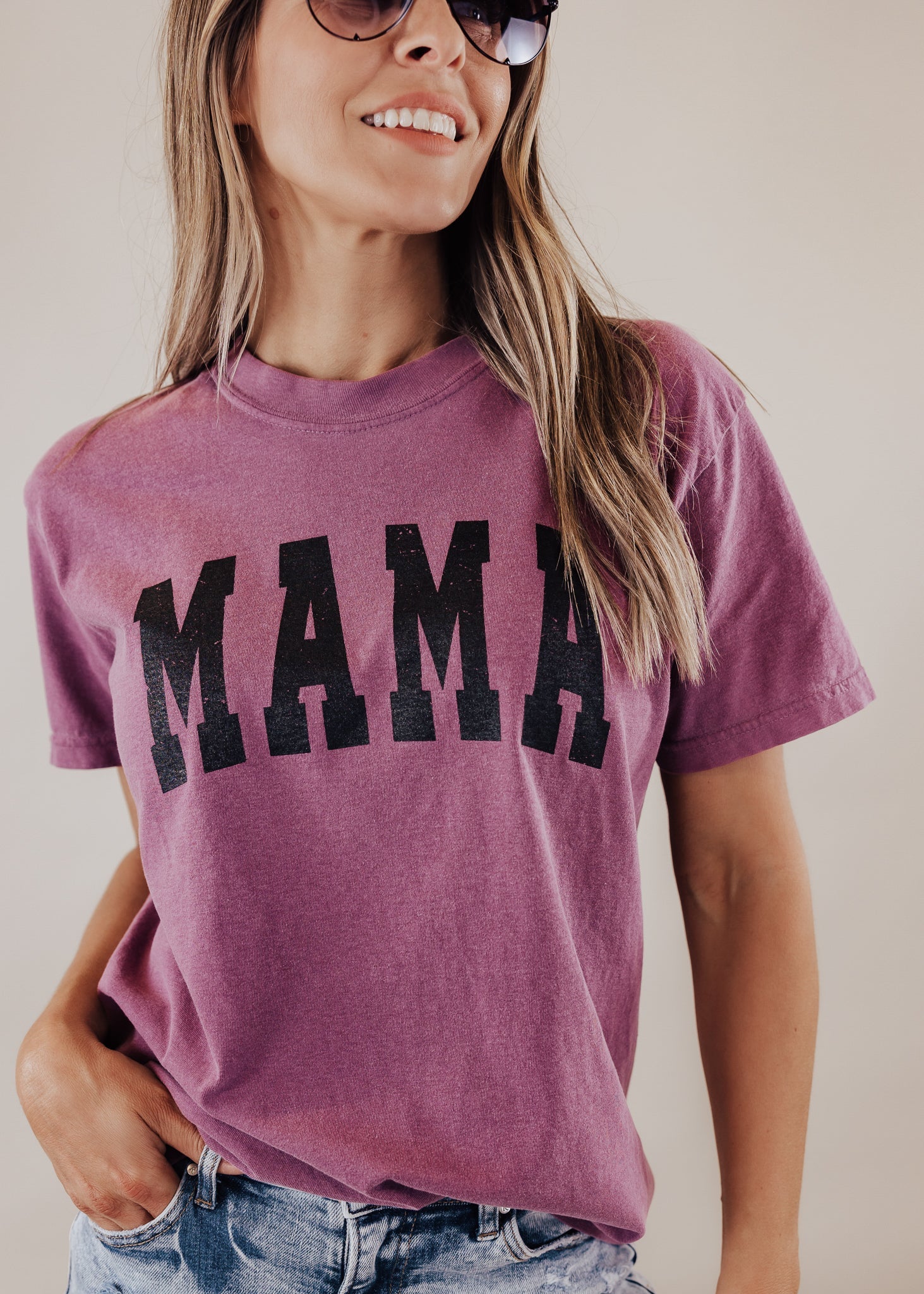 MAMA Tee *Berry (S-3X) Chloe Vs Tank The Boutique