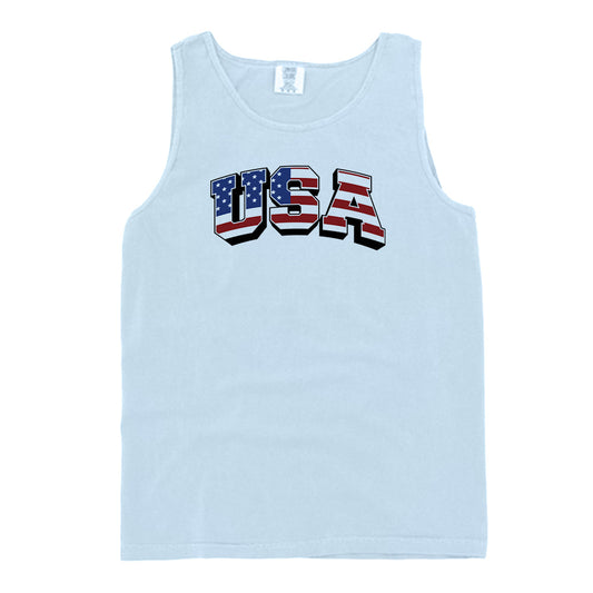 USA Flag Lettering (Front) Shield Republic