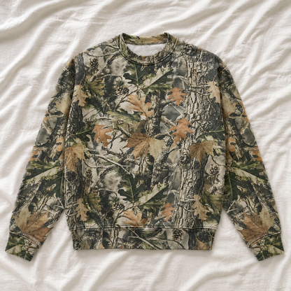 Camo Cursive Game Day Sweatshirt *CAMO (S-3X) Chloe Vs Tank The Boutique