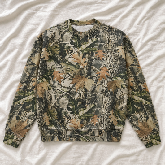 Camo Cursive Game Day Sweatshirt *CAMO (S-3X) Chloe Vs Tank The Boutique