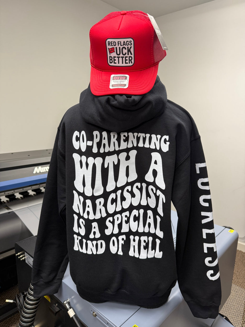 Co-Parenting With A Narcissist Hoodie Luckless Outfitters