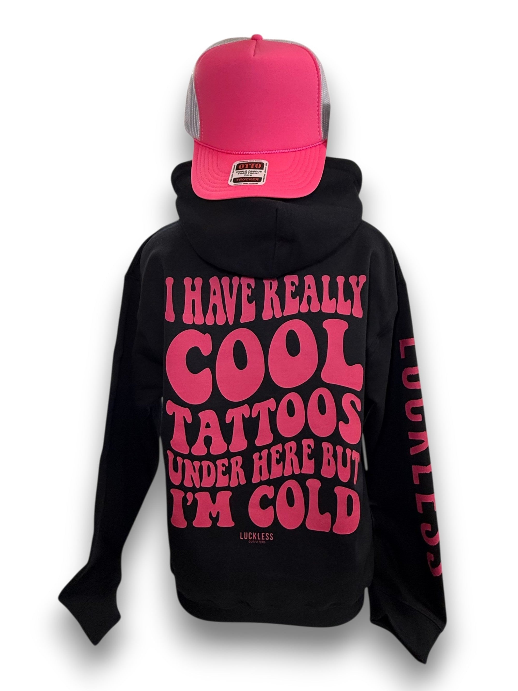 Cool Tattoos Hoodie Luckless Outfitters